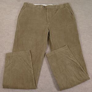 Vintage Polo Ralph Lauren Corduroy Pants Mens 38x32 Brown Flat Front